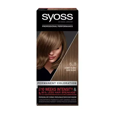 SYOSS TRWAŁA KOLORYZACJA PERMANENT FARBA 6_8 CIEMNY BLOND