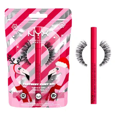 NYX PROFESSIONAL MAKEUP FA LA LA L.A. LAND FEATHERY FLIRT LASH KIT SZTUCZNE RZĘSY + EYELINER 2W1