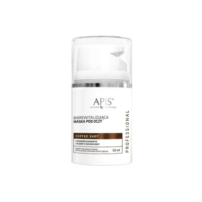 APIS PROFESSIONAL COFFEE SHOT BIOREWITALIZUJĄCA MASKA POD OCZY 50ML