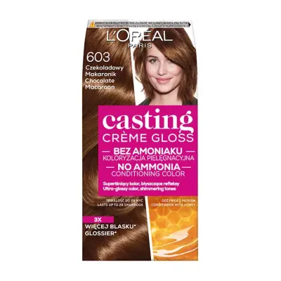 LOREAL CASTING CREME GLOSS FARBA DO WŁOSÓW 603 CZEKOLADOWY NUGAT