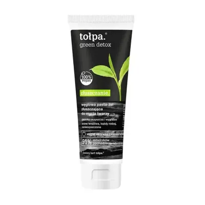 TOŁPA GREEN DETOX WĘGLOWA PASTA-ŻEL DO MYCIA TWARZY 125ML