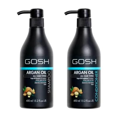 GOSH ARGAN OIL ZESTAW KOSMETYKÓW DO PIELĘGNACJI WŁOSÓW SZAMPON 450ML + ODŻYWKA 450ML