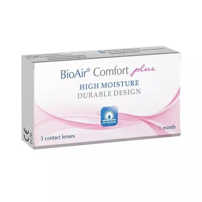 BIOAIR COMFORT PLUS 1 MONTH SOCZEWKI KONTAKTOWE 3 SZTUKI -3.75