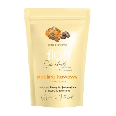 FLUFF ANTYCELLULITOWY UJĘDRNIAJĄCY PEELING KAWOWY DO CIAŁA KAWA MANDARYNKA 100G