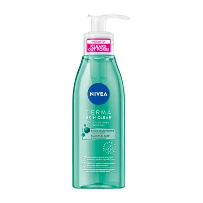 NIVEA DERMA SKIN CLEAR ŻEL OCZYSZCZAJĄCY PRZECIW NIEDOSKONAŁOŚCIOM 150ML