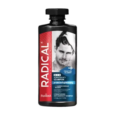 FARMONA RADICAL MEN WZMACNIAJĄCY SZAMPON PRZECIWŁUPIEŻOWY 400ML