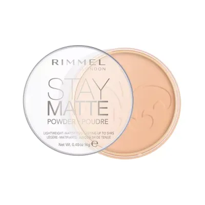 RIMMEL STAY MATTE PUDER MATUJĄCY WARM BEIGE 006