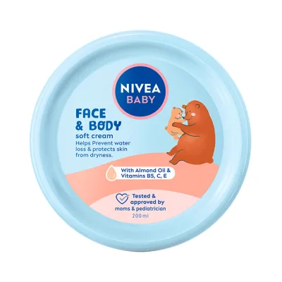 NIVEA BABY KREM PIELĘGNACYJNY DO TWARZY I CIAŁA 200ML