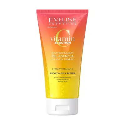 EVELINE VITAMIN C 3X ACTION OCZYSZCZAJĄCY ŻEL-ESENCJA DO MYCIA TWARZY 150ML