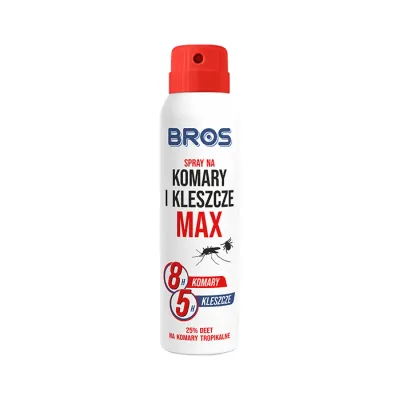 BROS MAX SPRAY NA KOMARY I KLESZCZE 30% DEET 90ML