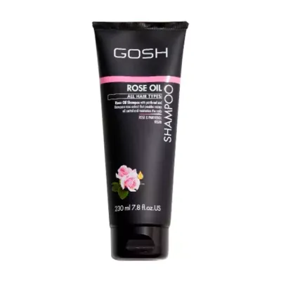 GOSH ROSE OIL WEGAŃSKI SZAMPON DO WŁOSÓW PRZETŁUSZCZAJĄCYCH SIĘ 230ML