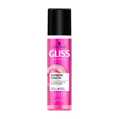 GLISS SUPREME LENGHT EKSPRESOWA ODŻYWKA DO WŁOSÓW DŁUGICH, PRZETŁUSZCZAJĄCYCH SIĘ 200ML