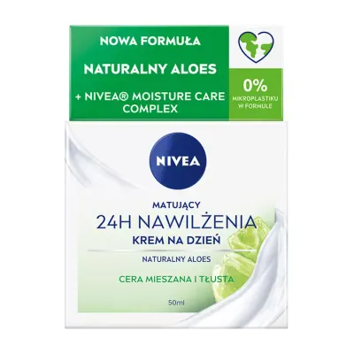 NIVEA MATUJĄCY KREM DO TWARZY NA DZIEŃ 24H NAWILŻENIA 50ML