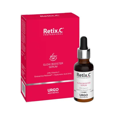 RETIX C GLOW BOOSTER ANTYOKSYDACYJNE SERUM O WYSOKIEJ ZAWARTOŚCI WITAMINY C 30ML