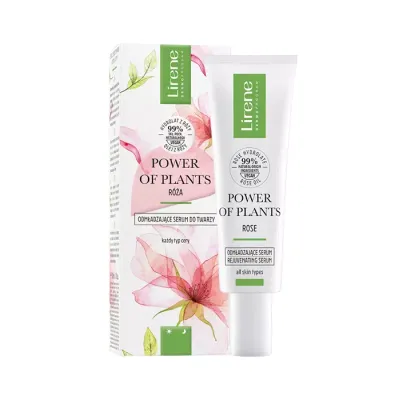 LIRENE POWER OF PLANTS ROSE ODMŁADZAJĄCE SERUM DO TWARZY 30ML