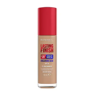 RIMMEL LASTING FINISH 35HR PODKŁAD DO TWARZY 200 SOFT BEIGE 30ML