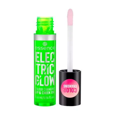 ESSENCE ELECTRIC GLOW LIPSTICK OLEJEK ZMIENIAJĄCY KOLOR DO UST I DO POLICZKÓW 4,4ML