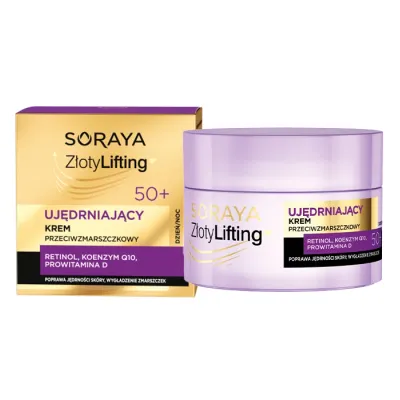 SORAYA ZŁOTY LIFTING UJĘDRNIAJĄCY KREM 50+ DZIEŃ I NOC 50ML