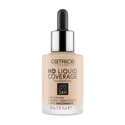 CATRICE HD LIQUID COVERAGE PŁYNNY PODKŁAD KRYJĄCY 010 LIGHT BEIGE 30ML