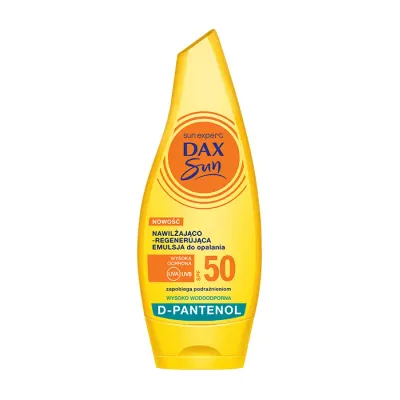 DAX SUN NAWILŻAJĄCO-REGENERUJĄCA EMULSJA DO OPALANIA SPF 50 175ML