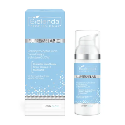 BIELENDA PROFESSIONAL SUPREMELAB HYDRA GLOW BEZOLEJOWY HYDRO-KREM NAWADNIAJĄCY Z EFEKTEM GLOW 50ML