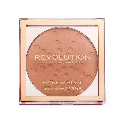 MAKEUP REVOLUTION BAKE & BLOT PUDER MATUJĄCY PEACH 5,5G