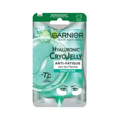 GARNIER HYALURONIC CRYO JELLY NAWILŻAJĄCA ŻELOWE PŁATKI POD OCZY Z EFEKTEM CHŁODZENIA 5G