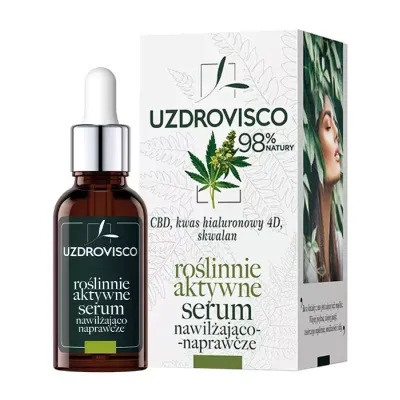 UZDROVISCO CDB ROŚLINNIE AKTYWNE SERUM NAWILŻAJĄCO-NAPRAWCZE DO TWARZY 30ML