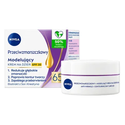 NIVEA PRZECIWZMARSZCZKOWY MODELUJĄCY KREM NA DZIEŃ 65+ 50 ML