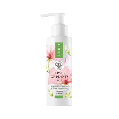 LIRENE POWER OF PLANTS ROSE OLEJEK-PIANKA DO DEMAKIJAŻU 145ML