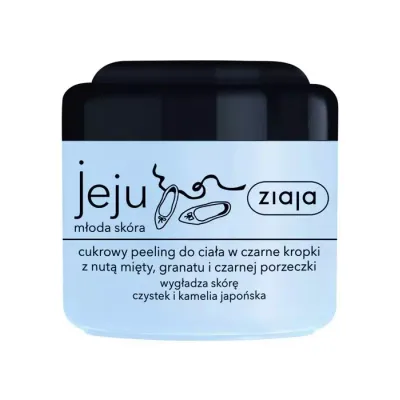 ZIAJA JEJU CUKROWY PEELING DO CIAŁA W CZARNE KROPKI 200ML