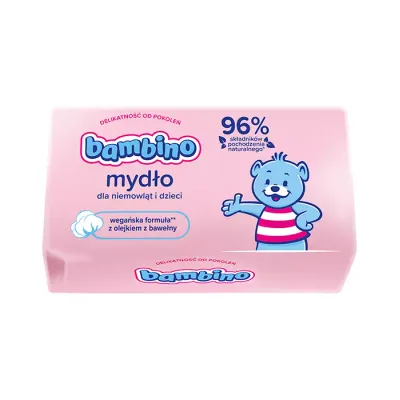 BAMBINO MYDŁO W KOSTCE Z LANOLINĄ DLA DZIECI 90G