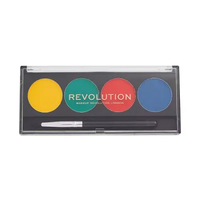 MAKEUP REVOLUTION GRAPHIC LINERS PALETA ŻELOWYCH EYELINERÓW Z PĘDZELKIEM BRIGHT BABE 5,4G