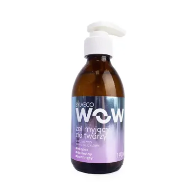 SYLVECO WOW ŻEL MYJĄCY DO TWARZY CERA MŁODA SOK Z BRZOZY KWAS SALICYLOWY 190ML