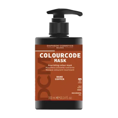 DIAPASON COSMETICS MILANO COLOURCODE KOLORYZUJĄCA MASKA DO WŁOSÓW COPPER 300ML