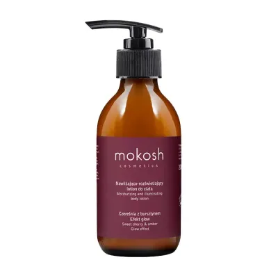 MOKOSH COSMETICS NAWILŻAJĄCO-ROZŚWIETLAJĄCY LOTION DO CIAŁA CZEREŚNIA Z BURSZTYNEM 200ML