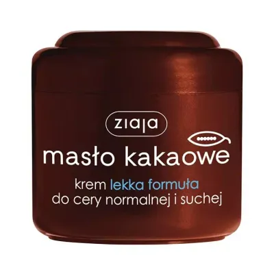 ZIAJA MASŁO KAKAOWE KREM LEKKA FORMUŁA DO CERY NORMALNEJ I SUCHEJ 200ML