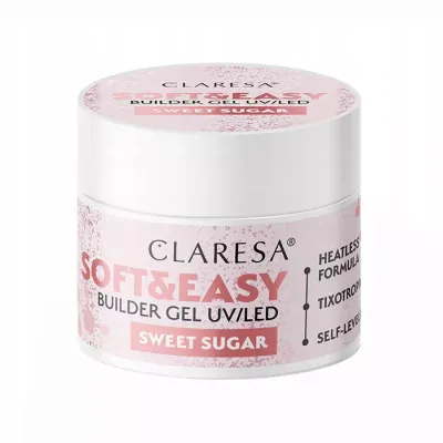 CLARESA SOFT & EASY ŻEL BUDUJĄCY UV/LED SWEET SUGAR 45G