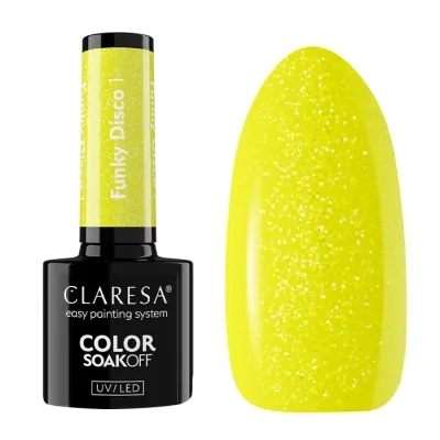 Claresa Soak Off lakier hybrydowy Funky Disco 1 5g