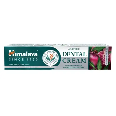 HIMALAYA AYURVEDIC DENTAL CREAM PASTA DO ZĘBÓW Z NATURALNYM FLUOREM 100G