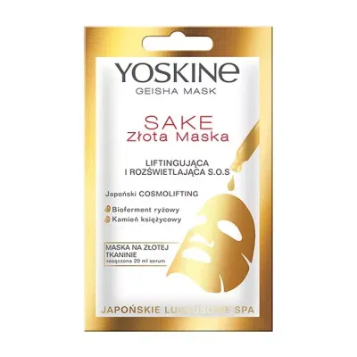 YOSKINE GEISHA MASK SAKE ZŁOTA MASKA LIFTINGUJĄCA 20ML