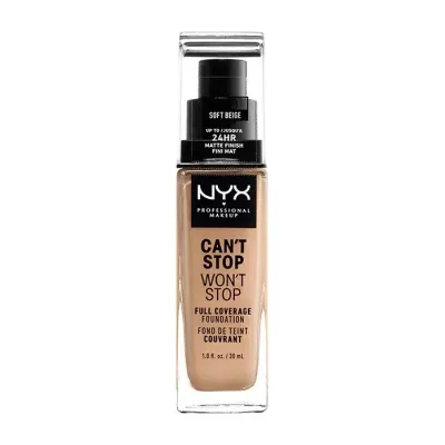 NYX PROFESSIONAL MAKEUP CAN'T STOP WON'T STOP PODKŁAD KRYJĄCY 07.5 SOFT BEIGE 30ML