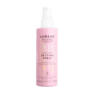 LUMENE INVISIBLE ILLUMINATION [KAUNIS] DEWY GLOW SETTING SPRAY UTRWALACZ DO MAKIJAŻU 100ML