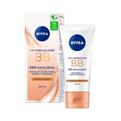 NIVEA 24H NAWILŻENIA KREM ​​BB 5W1 NA DZIEŃ ODCIEŃ CIEMNY 50ML