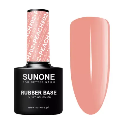 SUNONE RUBBER BASE BAZA KAUCZUKOWA PEACH #02 12G