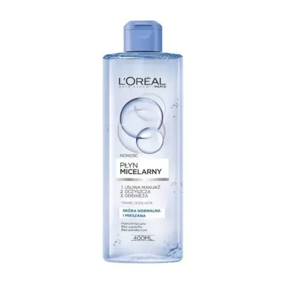 LOREAL SKIN EXPERT PŁYN MICELARNY SKÓRA NORMALNA I MIESZANA 400ML