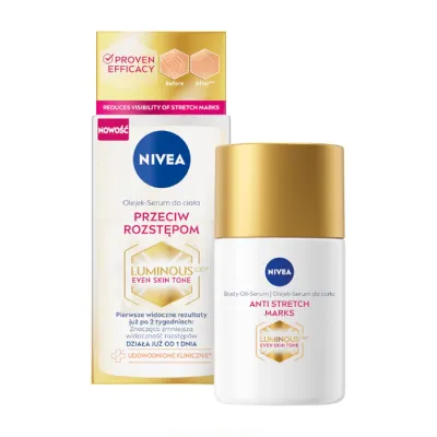 NIVEA LUMINOUS630 OLEJEK-SERUM DO CIAŁA PRZECIW ROZSTĘPOM 100ML