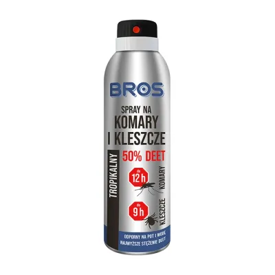 BROS SPRAY NA KOMARY I KLESZCZE 50% DEET 180ML