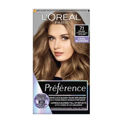 LOREAL RECITAL PREFERENCE FARBA DO WŁOSÓW L 7.1