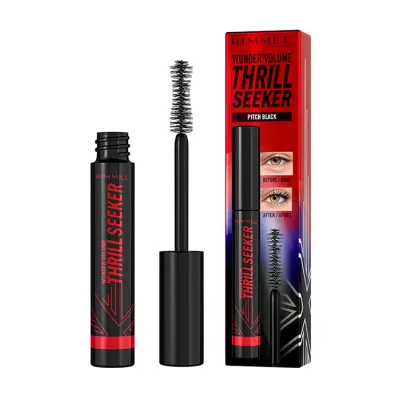 RIMMEL WONDER'VOLUME THRILL SEEKER TUSZ DO RZĘS PITCH BLACK 8ML